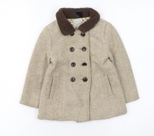 Max Girls Beige Herringbone