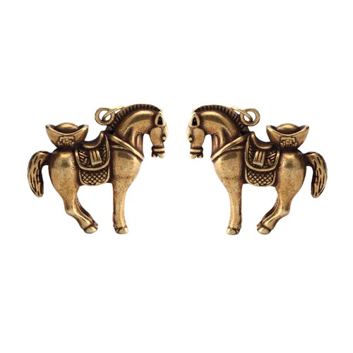 2pcs brass horse desktop - 2pcs,