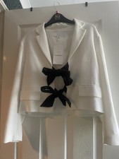 Zara White Cropped With Linen