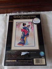 Dimensions Counted Cross Stitch Kit - Gold Collection Petites: Elegant Geisha