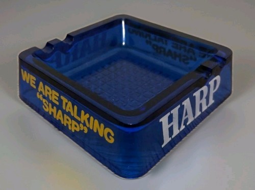 Vintage 1970 glass ashtray - vintage, 1970's