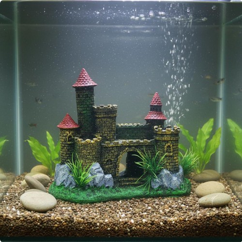 Aquatic pet aquarium castle - pet,