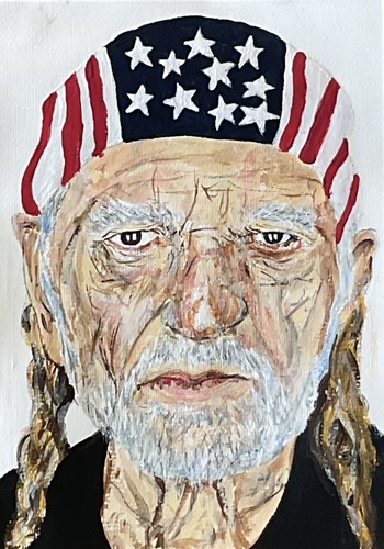 Willie nelson print - willie,