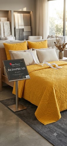 Luxury quilted bedspread - luxury,
