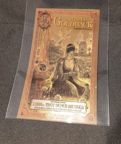 2025 arizona goldback 24k - 1/2,