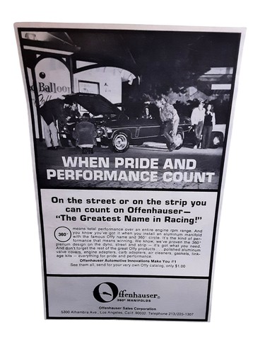 1971 offenhauser 360 manifolds - offenhauser,