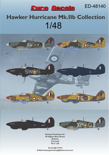 Euro decals ed48140 hawker - decals,