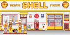 SHELL OLD GAS PUMP SERVICE