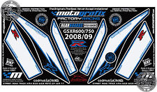 Suzuki GSXR 600 750 K8 K9 Rear Fairing Number Board Motografix 3D Gel Protector