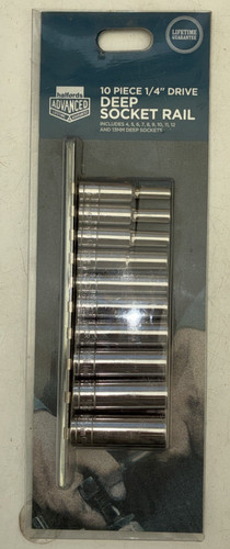 Halfords 10pc drive deep - halfords, 1/4"