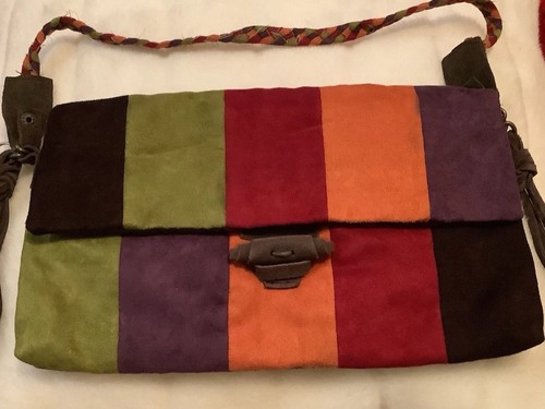 Suede handbag small bag - handbag,