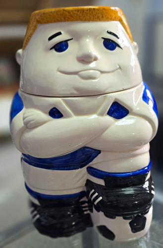 Football ball boy cookie jar - ball,