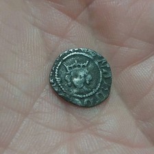 Silver Hammered Half Penny Coin