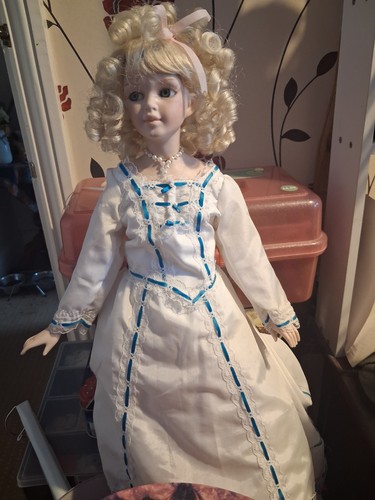 Large porcelain doll - large,