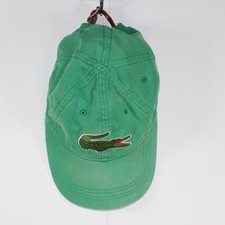 Lacoste Big Croc Gabardine Hat Cap Classic big Crocodile Logo Unisex Vintage