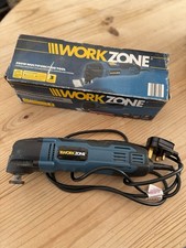 WorkZone 280V Multifunction Tool Used With Spare Blades & Manual Box a Bit Tired