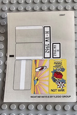 Lego Sculptures STICKER SHEET