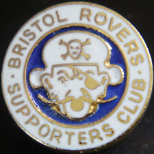BRISTOL ROVERS FC SUPPORTERS CLUB badge Brooch pin In gilt 19mm Dia
