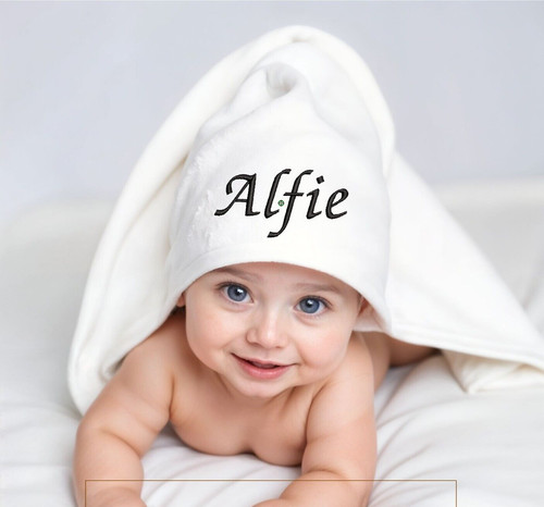 Personalised hooded bath - personalised,