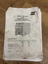 Murex / Esab Tig Welder 252 And 352 Ac Dc Instruction Manual