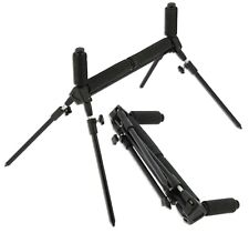 Fishing Pole Roller Rest 4 Adjustable Legs Foam Folding Match Carp Coarse Tackle