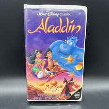 Disney Aladdin VHS Black