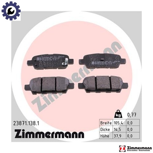 Brake pad set - pad,