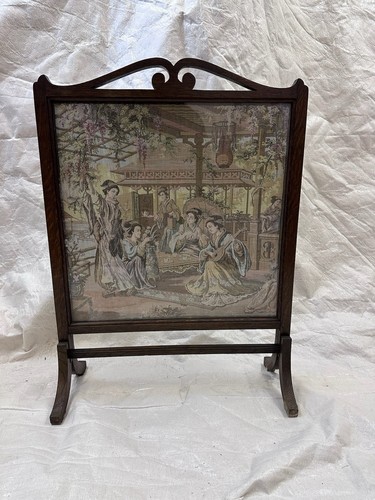 Antique embroidered tapestry