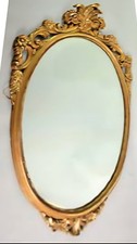 Large Gold Antique Style French Regency Rococo Ornate Gilded MirrorFREEdlvy