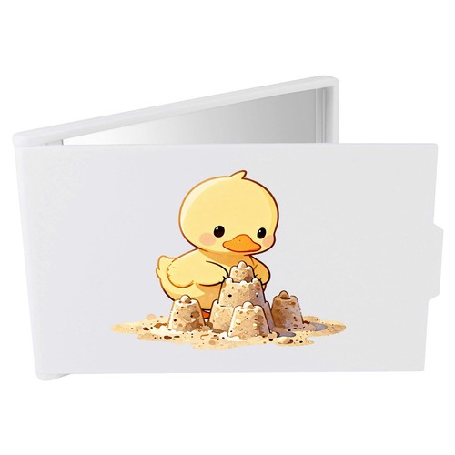 Duck building sandcastle - 'duck,