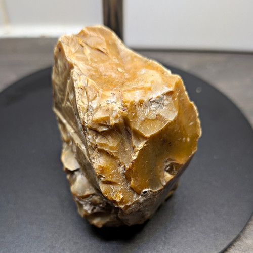 Raw honey flint core fragment - raw,