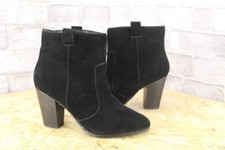 Black suede block - suede, on