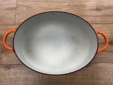Le Creuset Size F Orange Oval Casserole / Stock Pot / Dutch Oven. No Lid. Photos