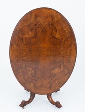 Victorian Loo Table Centre Burr Walnut 1860