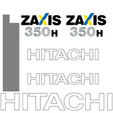Decal Sticker Set Hitachi ZX350H-3 Digger Excavator Decal Set