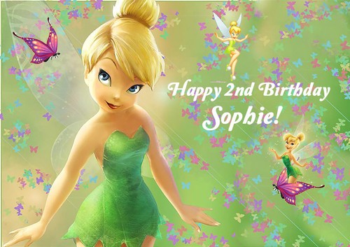 Tinker bell party edible - party, rice