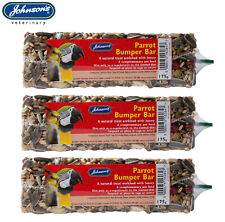 3 PACK JOHNSONS PARROT BUMPER BAR HANGING CAGE SEED TREAT AFRICAN GREY MACAW
