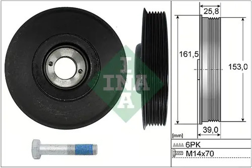 Crankshaft pulley with