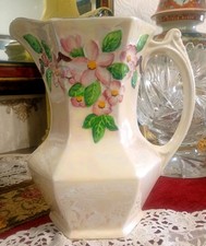 Maling Ware floral lustre jug