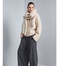 Zara Boucle Jacket Ecru S