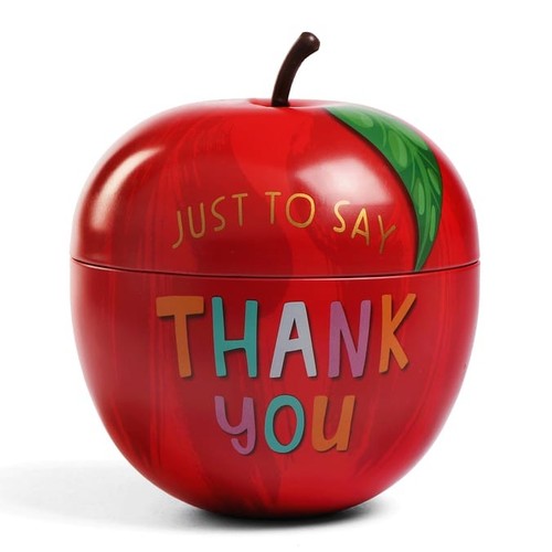 Biscuits tin box apple shaped - biscuits,