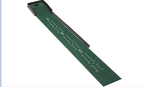 Golf putting mat green with - green,