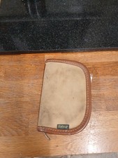 Vintage Barbour Fly Fishing  Wallet  Made Of Canvas And Leather With 75 Flies