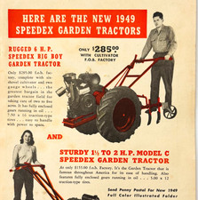 1949 Speedex Garden Tractor
