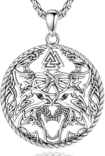 Viking wolf valknut knot - viking,