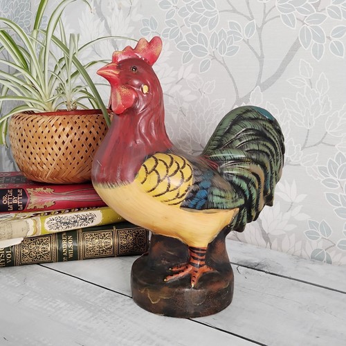 Handpainted ceramic rooster - handpainted,
