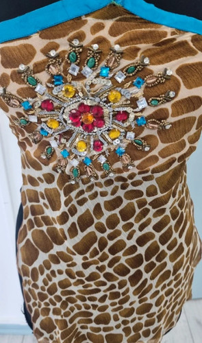 Tulip bodice with embroidery