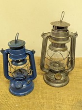 2x Vintage Hurricane Lanterns