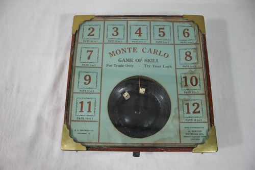Vintage monte carlo dice trade - vintage,