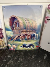 Gypsy Waggon And Horses